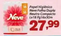 Confiança Supermercados Papel Higiênico Neve Folha Dupla Neutro Compacto oferta