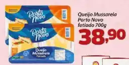 Confiança Supermercados Queijo Mussarela Porto Novo fatiado oferta
