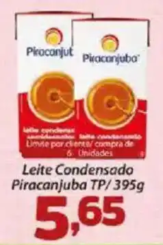 Confiança Supermercados Leite Condensado Piracanjuba TP oferta
