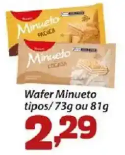 Wafer Minueto tipos