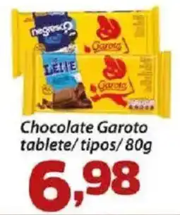 Confiança Supermercados Chocolate Garoto tablete/tipos oferta