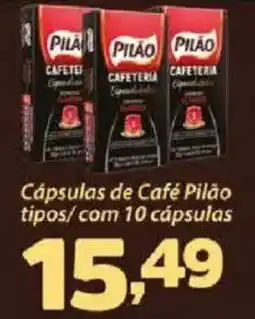 Confiança Supermercados Cápsulas de Café Pilão tipos oferta
