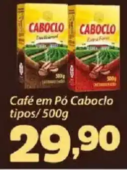 Confiança Supermercados Café em Pó Caboclo tipos oferta
