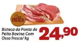 Confiança Supermercados Bisteca da Ponta de Peito Bovina Com Osso fresca oferta