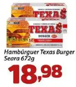 Confiança Supermercados Hambúrguer Texas Burger Seara oferta