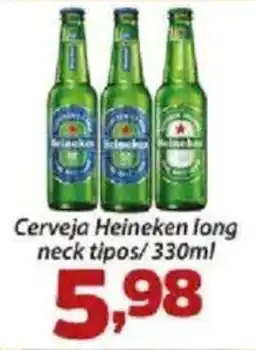 Confiança Supermercados Cerveja Heineken long neck tipos oferta