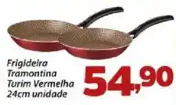 Frigideira Tramontina Turim Vermelha 24cm unidade