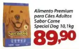 Confiança Supermercados Alimento Premium para Cães Adultos Sabor Carne Special Dog oferta