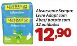 Absorvente Sempre Livre Adapt com Abas/pacote