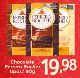 Chocolate Ferrero Rocher tipos/