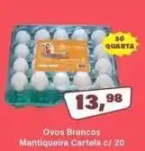Rede Supermarket Ovos Brancos Mantiqueira Cartela c/ 20 oferta