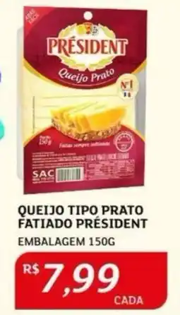 Assaí Atacadista Queijo Tipo Prato Fatiado Président oferta