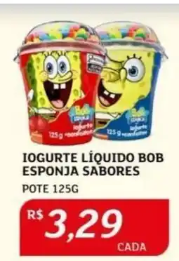 Assaí Atacadista Iogurte Líquido Bob Esponja Sabores oferta