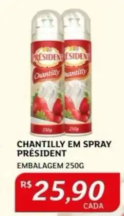 Assaí Atacadista Chantilly em Spray Président oferta