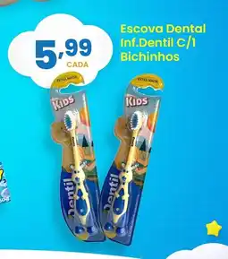 Supermercado Bergamini Escova Dental Inf.Dentil C/1 Bichinhos oferta