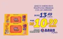 Bahamas Supermercados Lenços umedecidos piquitucho premium oferta