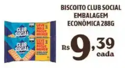 Bahamas Supermercados Biscoito club social embalagem econômica oferta