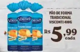 Bahamas Supermercados Pão de forma tradicional visconti oferta