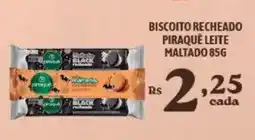 Bahamas Supermercados Biscoito recheado piraque leite maltado oferta