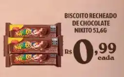 Bahamas Supermercados Biscoito recheado de chocolate nikito oferta