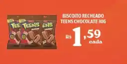 Bahamas Supermercados Biscoito recheado teens chocolate oferta