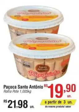 Fort Atacadista Paçoca Santo Antônio Rolha Pote oferta
