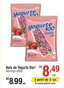 Fort Atacadista Bala de Yogurte Dori Morango oferta