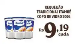 Bahamas Supermercados Requeijão tradicional itambé copo de vidro oferta