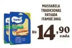 Bahamas Supermercados Mussarela tradicional fatiada itambé oferta