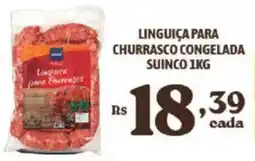Bahamas Supermercados Linguiça para churrasco congelada suinco oferta