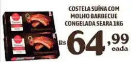 Bahamas Supermercados Costela suína com molho barbecue congelada seara oferta