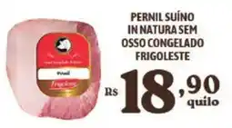 Bahamas Supermercados Pernil suíno in natura sem osso congelado frigoleste oferta
