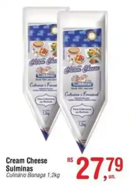Fort Atacadista Cream Cheese Sulminas Culinário Bisnaga oferta
