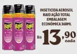 Bahamas Supermercados Inseticida aerosol raid ação total embalagem econômica oferta