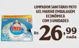 Bahamas Supermercados Limpador sanitário pato gel marine embalagem economica oferta