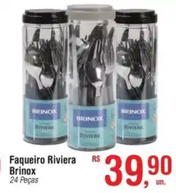Fort Atacadista Faqueiro Riviera Brinox 24 Peças oferta