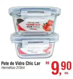 Fort Atacadista Pote de Vidro Chic Lar Hermético oferta