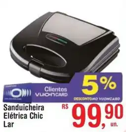 Fort Atacadista Sanduicheira Elétrica Chic Lar oferta