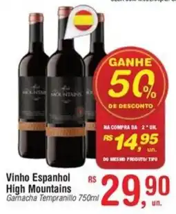 Fort Atacadista Vinho Espanhol High Mountains Garnacha Tempranillo oferta