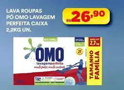 Supermercado Porecatu Lava roupas pó omo lavagem perfeita caixa oferta
