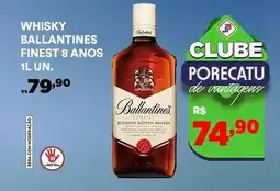 Supermercado Porecatu Whisky ballantines finest 8 anos oferta
