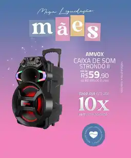 Zema Amvox caixa de som strondo ii oferta