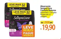 Atacadão Absorvente Sempre Livre Conforto Noturno oferta