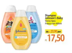 Atacadão Shampoo Johnson's Baby Vários tipos Frasco oferta