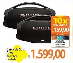 Atacadão Caixa de Som Aiwa Boombox Unidade oferta