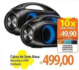 Atacadão Caixa de Som Aiwa Boombox 50W Unidade oferta