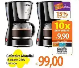 Atacadão Cafeteira Mondial 18 xícaras 220V Unidade oferta