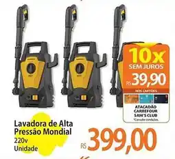 Atacadão Lavadora de Alta Pressão Mondial 220v Unidade oferta