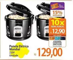 Atacadão Panela Elétrica Mondial 220V oferta