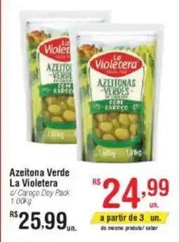 Fort Atacadista Azeitona Verde La Violetera Caroço Doy Pack oferta